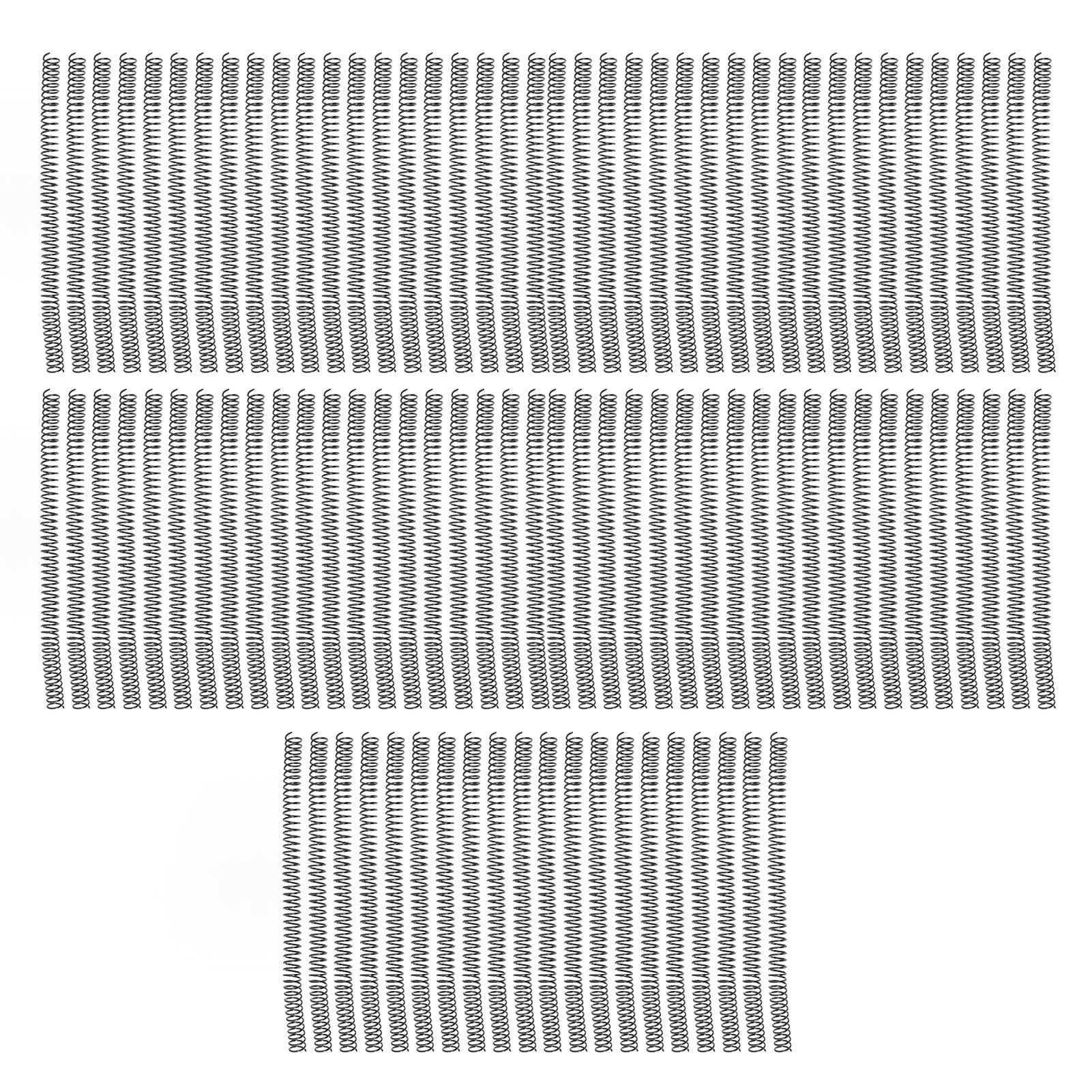 TOPINCN Spiral Binding Coils, capacità 115 Fogli, 14,3mm (BLACK)