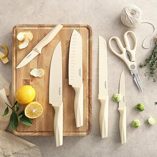 Miniatura 2 de Juego de cuchillos de cocina de 7 piezas, juegos de bloques de cuchillos y cuchillos de cocina de acero inoxidable de alto carbono para cocinar