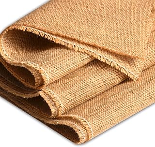 IPEA Jute Gewebe Jutestoff Lurex – 140 x 120 cm - Made in Italy – Mit goldfarbenen Metallic-Filamenten - Stoff aus Naturfasern – Jute-Zuschnitt - Stoff für Polster Dekorationen Accessoires DIY