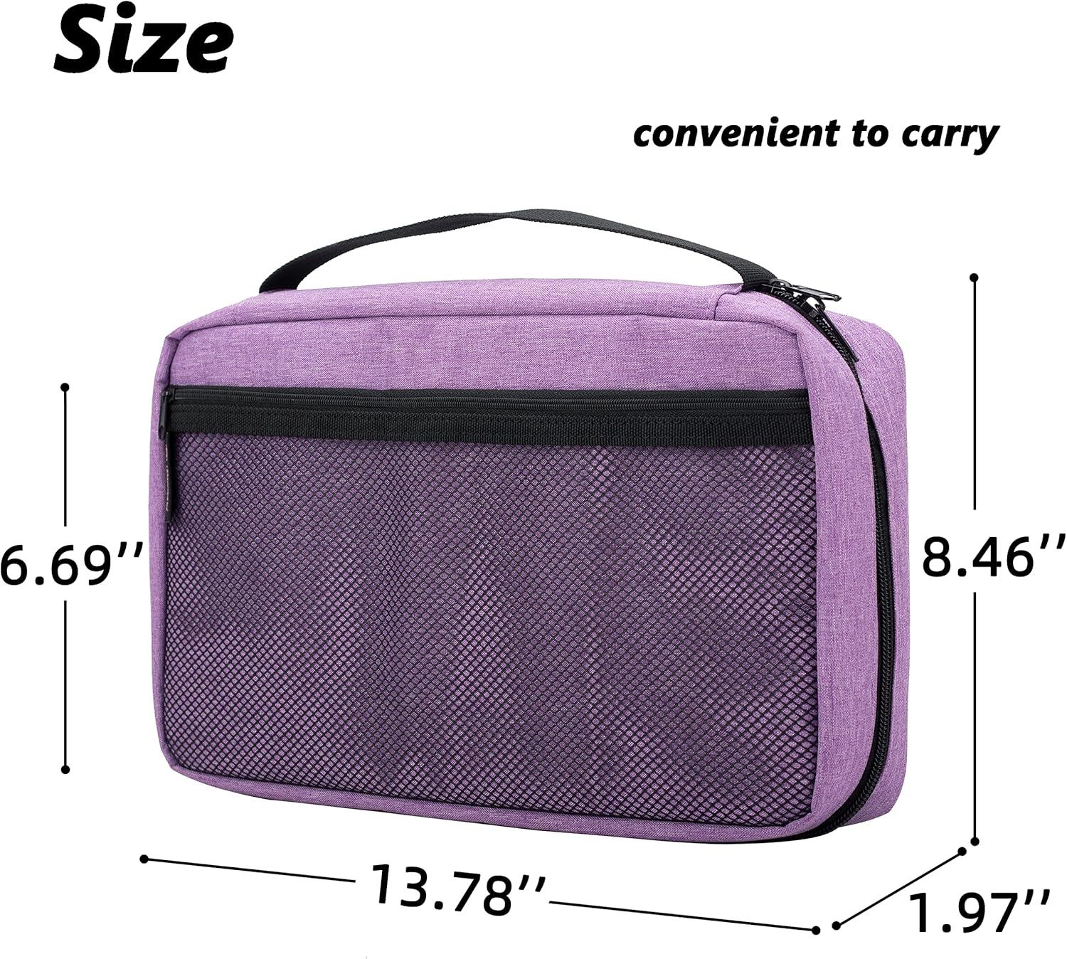 PACMAXI 64 Watch Band Storage, Watch Band Case for All Series of Watch Bands, Carrying Case for 64 Watch Band Storage, Bag Only (Purple)