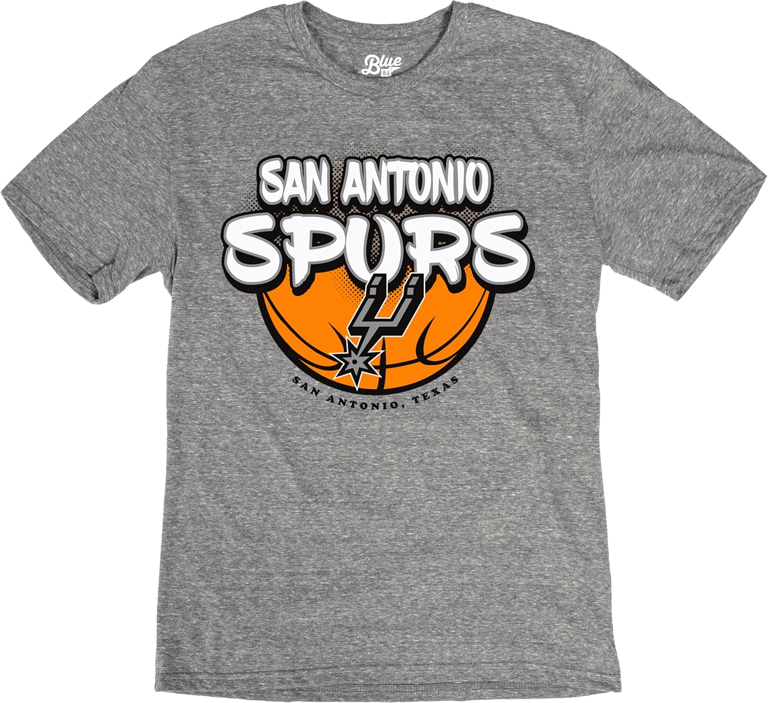 Blue 84 NBA Unisex-Adult NBA Officially Licensed Tri-Blend T-Shirt Heather Gray