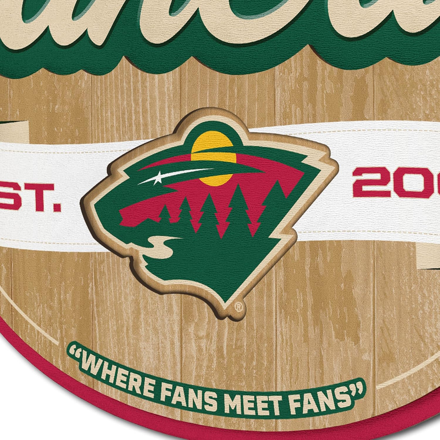 YouTheFan NHL Minnesota Wild Fan Cave Sign