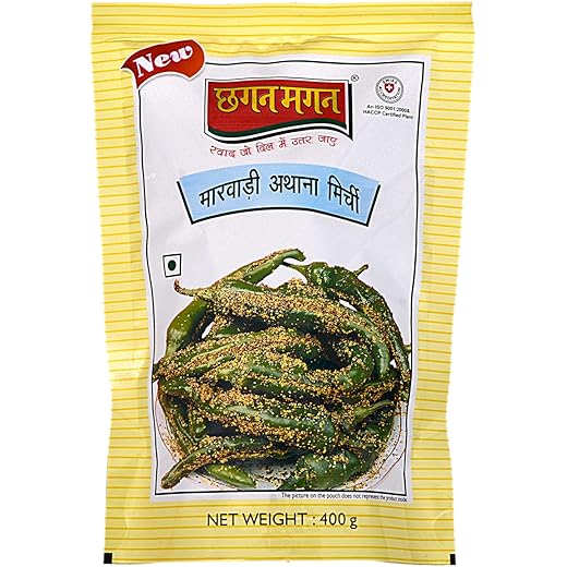 Chhagan Magan Green Chilli Pickle 400gm