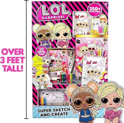 Miniatura 6 de L.O.L. Surprise! O.M.G. Ultimate Fashion Designer de Horizon Group USA, colorea y crea trajes y looks de maquillaje para las hermanas O.M.G. Incluye