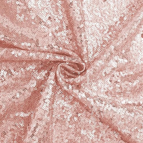 Miniatura 5 de Mantel redondo de lentejuelas de 108 x 108 pulgadas con purpurina para fiesta de cumpleaños, boda, mesa de baby shower, decoración de banquetes,