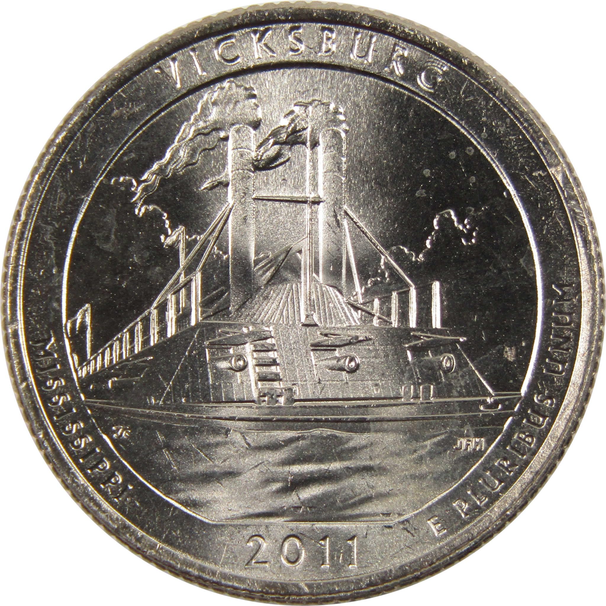 2011 P Vicksburg National Military Park Quarter Uncirculated Clad