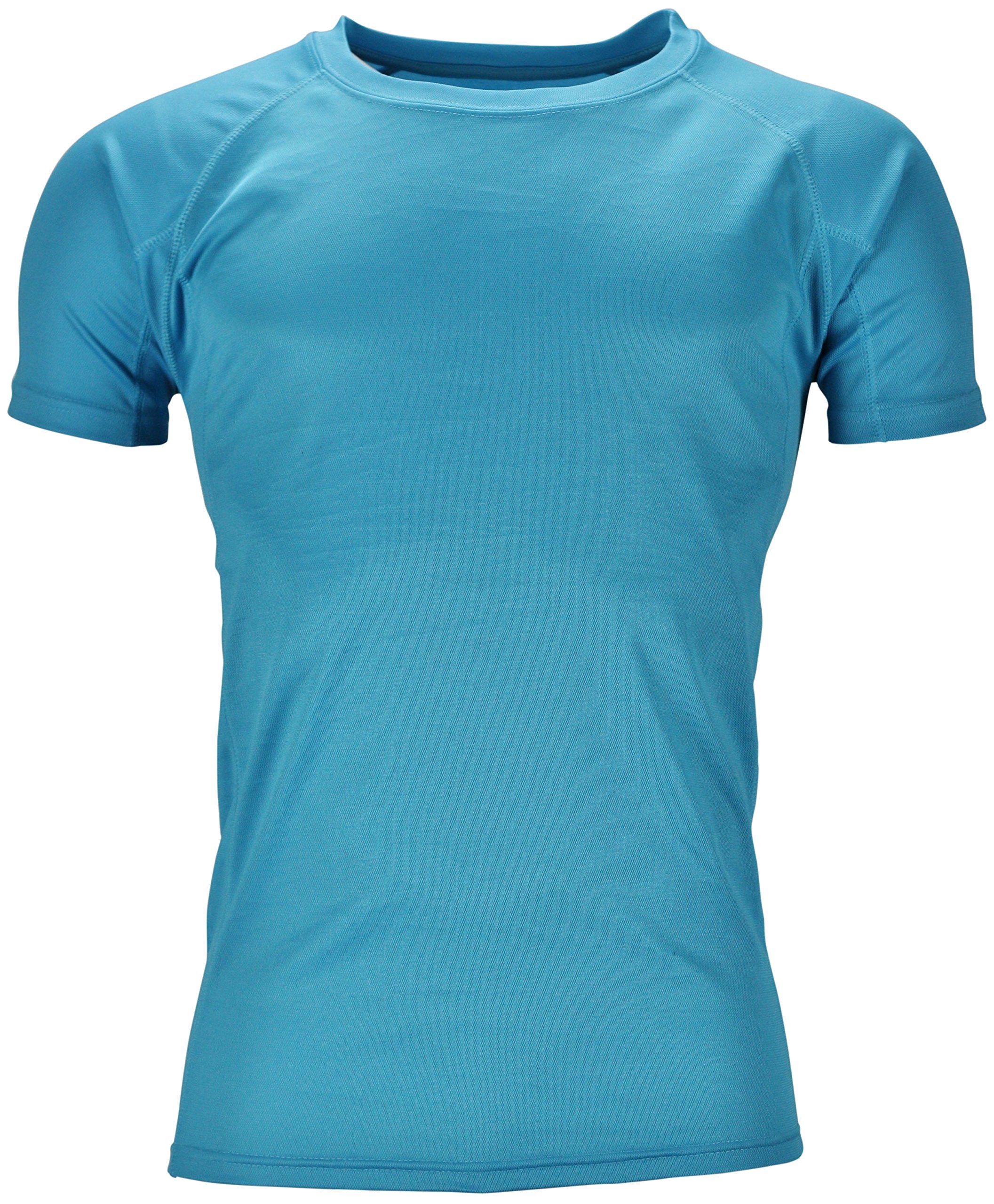 Urban Heritage Men's Sky Blue Short Sleeve Breathable Sports T Shirt (Xl, )