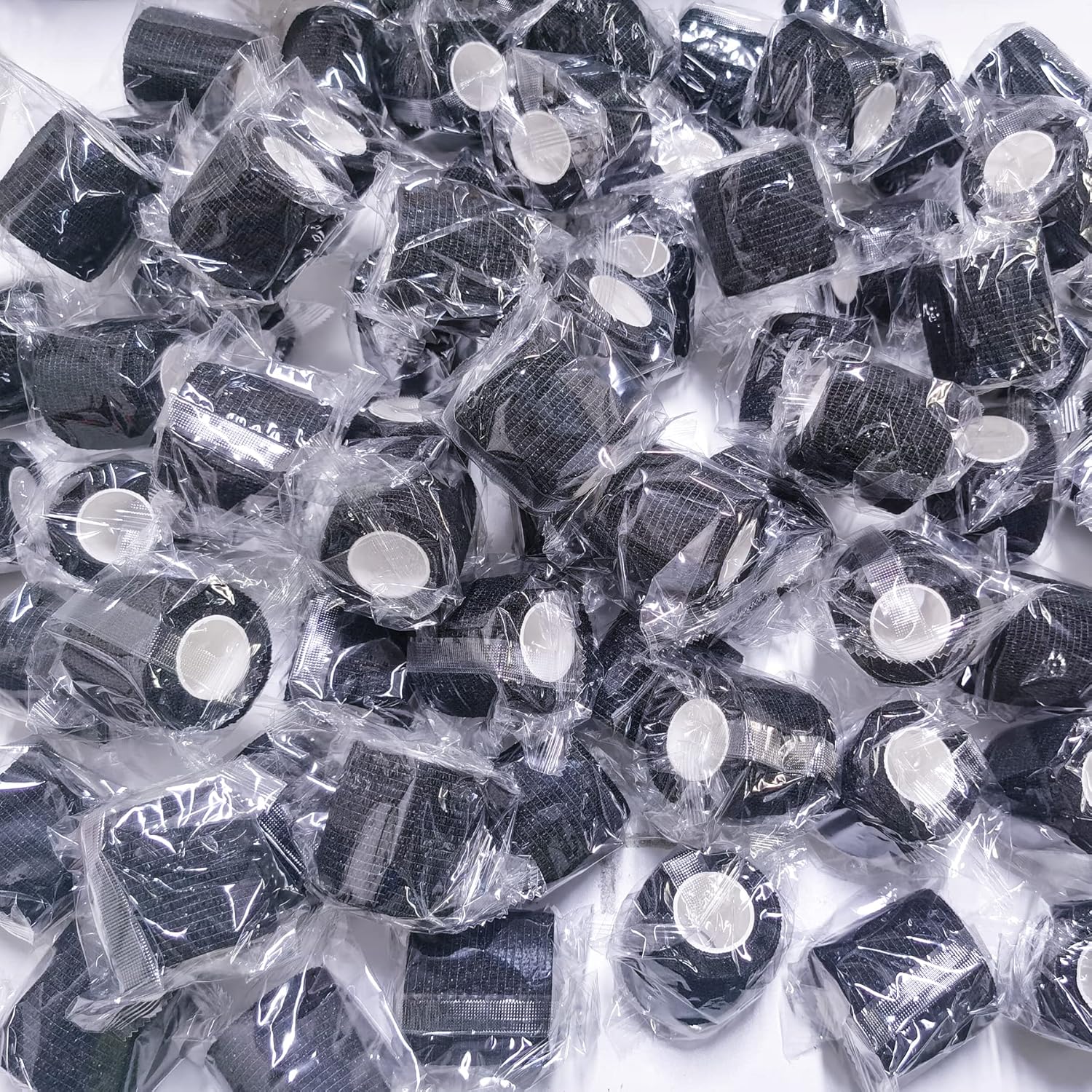 BQTQ 144 Rolls Self Adhesive Bandage Wrap 2 Inch Black Self Adherent Wrap Tape Sticky Bandage Athletic Wrap Self Adhesive Wrap for Sports Vet Wrist Ankle Sprains - Image 7