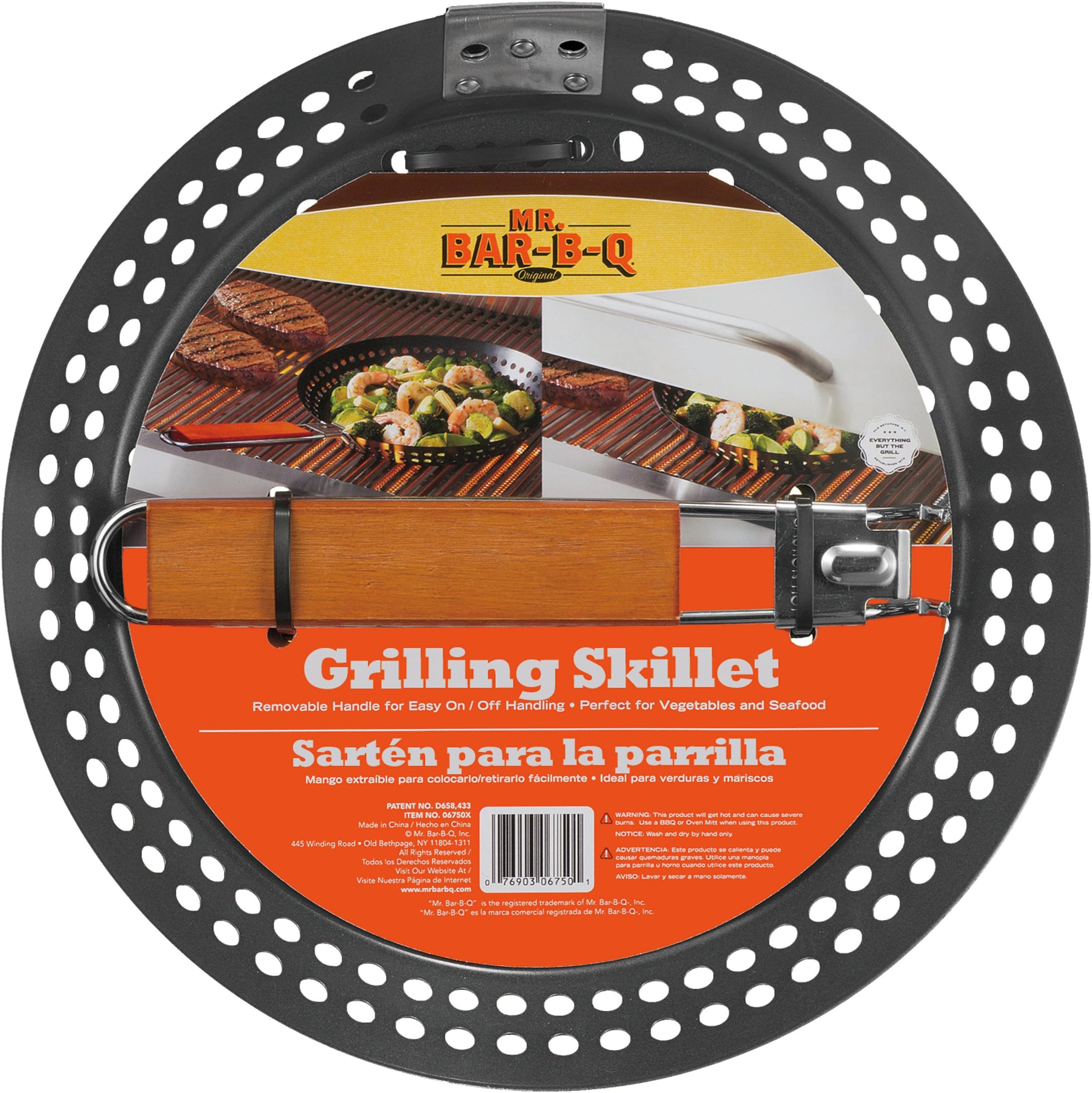 Mr. Bar-B-Q 06750X Non Stick Grilling Skillet with Removable Handle