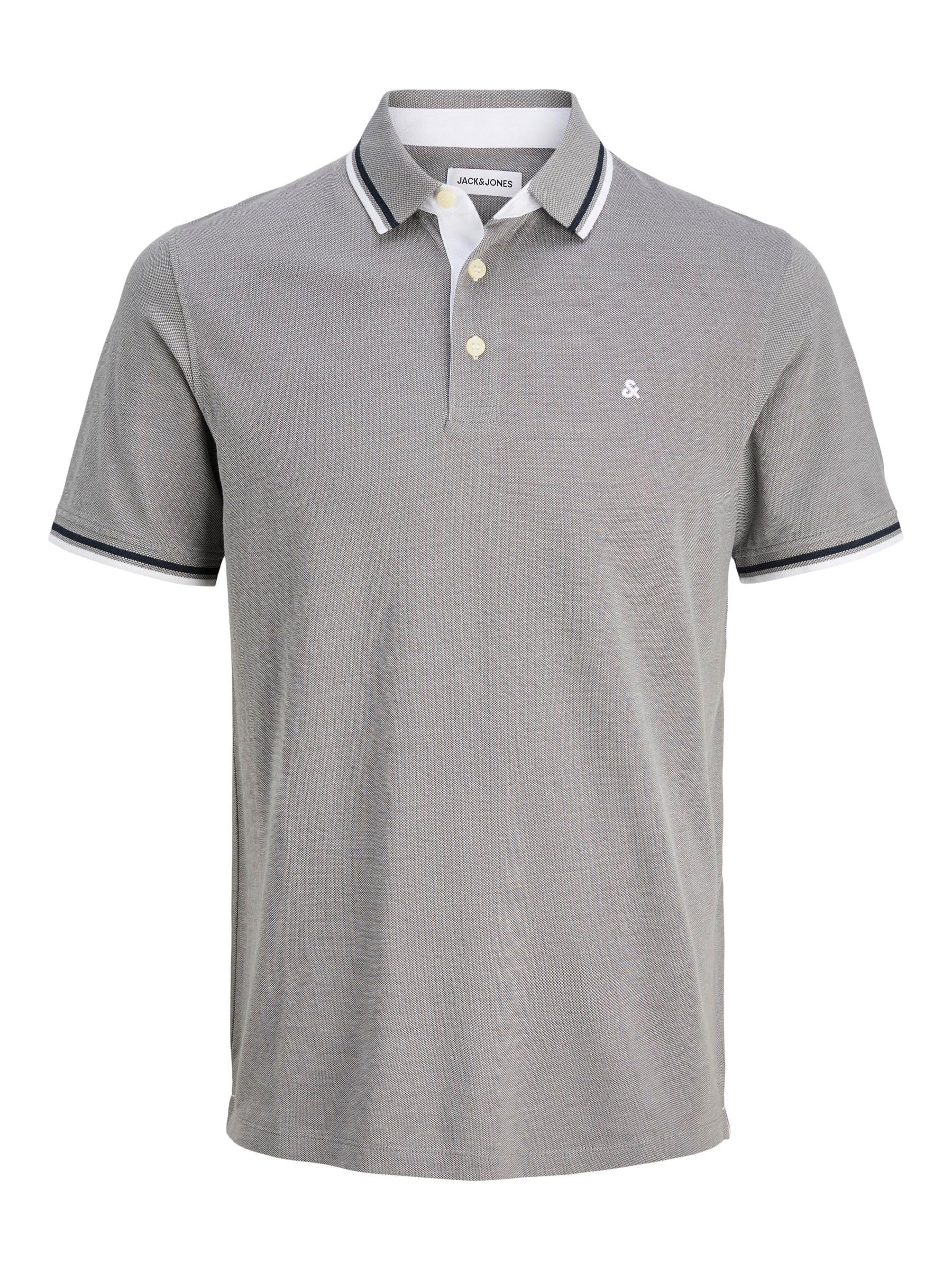JACK & JONES Men's Jjepaulos Polo SS Noos Pls, Ultimate Grey, 3XL