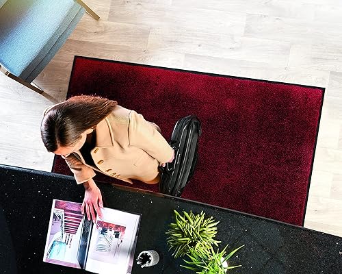 Miniatura 5 de Consolidated Plastics Ultimate - Tapete de entrada interiorexterior cubierto, parte superior de alfombra de nailon, parte trasera de goma (45