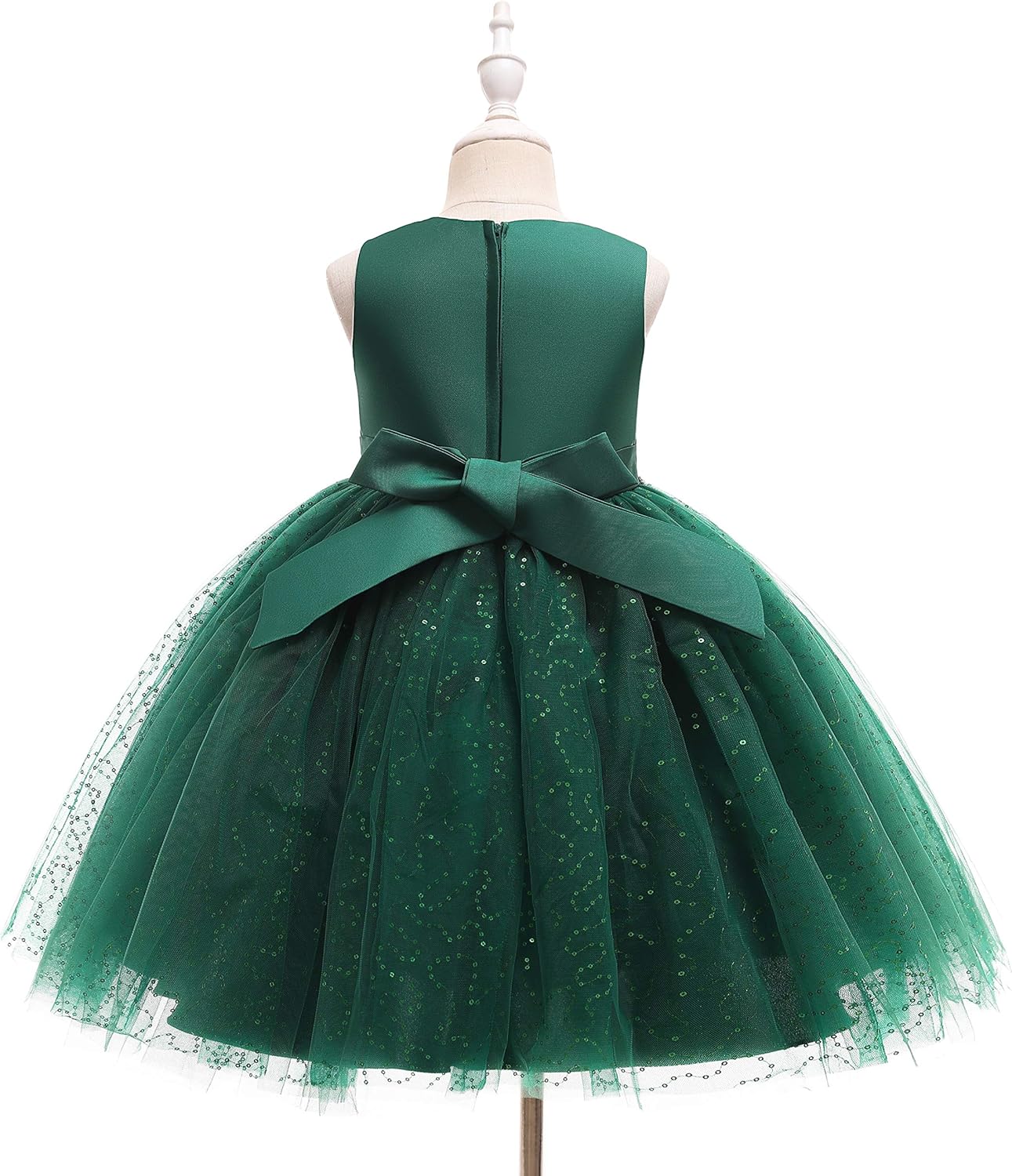 Weileenice Flower Girl Vintage Dress Kids Sparkly Tulle Formal Photo Shoot Wedding Party Prom Dresses - Image 3