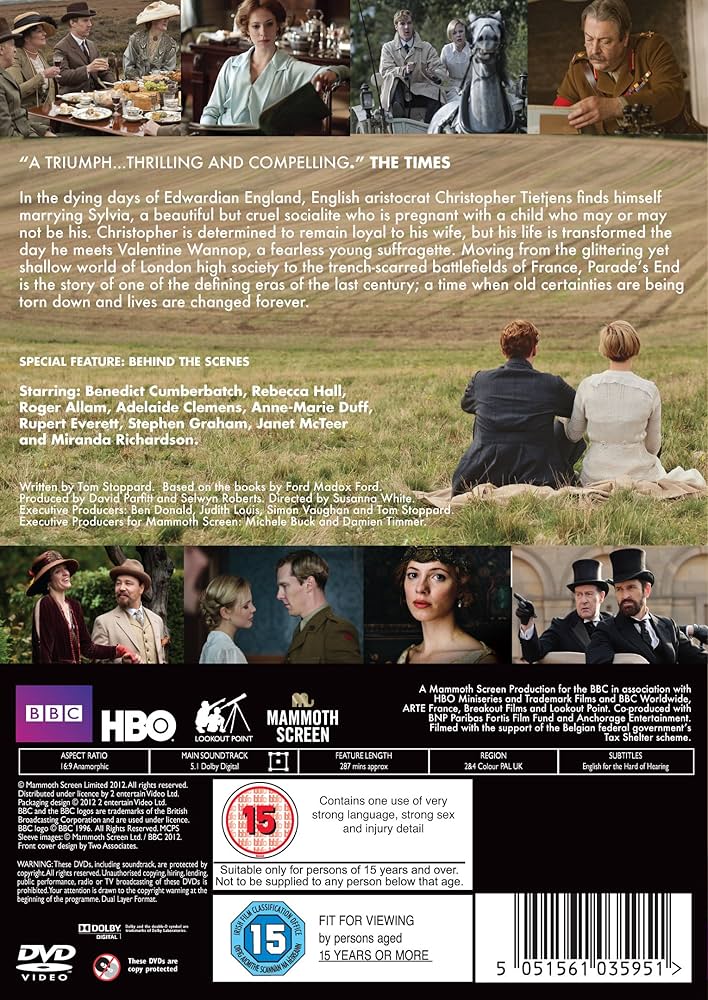 【ベネディクト・カンバーバッチ】PARADE'S ENDパレーズエンド　DVD Amazon.com: Parade's End [DVD] : Benedict Cumberbatch
