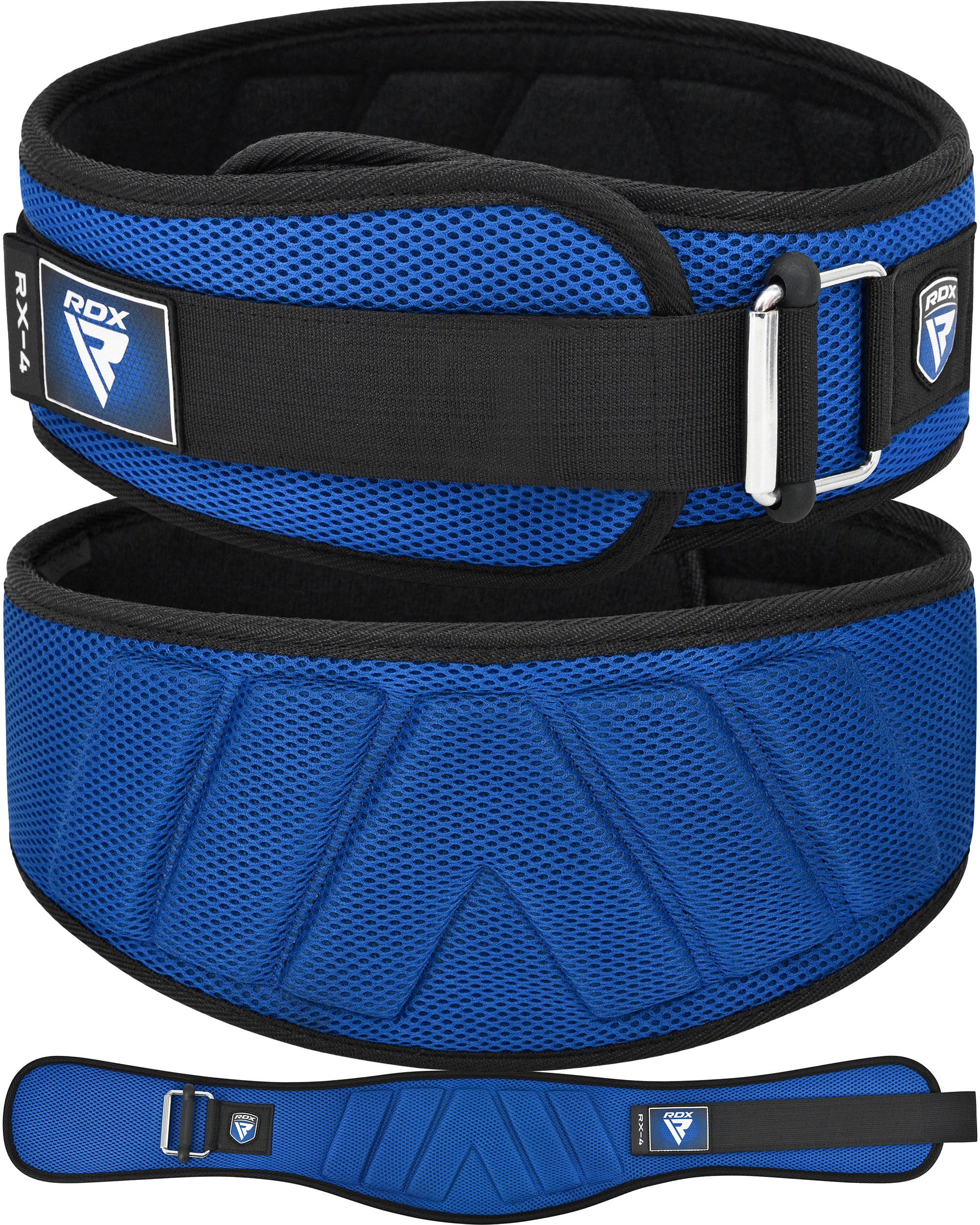 RDX Weight Lifting Belt, Curved Padded Back Lumbar Support, Fitness, Core Exercise Workout Bodybuilding Powerlifting Deadlifts Squats, Ladies Gents Men Women Home Gym Equipment