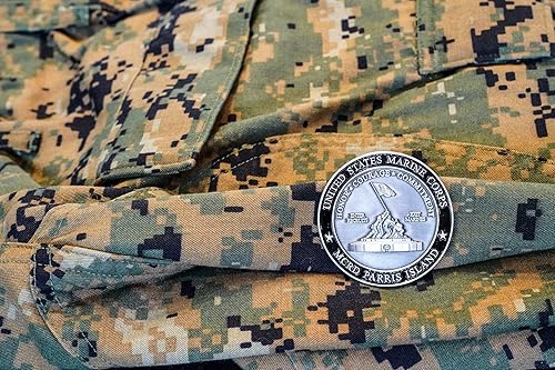 Miniatura 6 de USMC Marine Corps Recruit Depot Parris Island Challenge Moneda  Colección USMC con licencia oficial