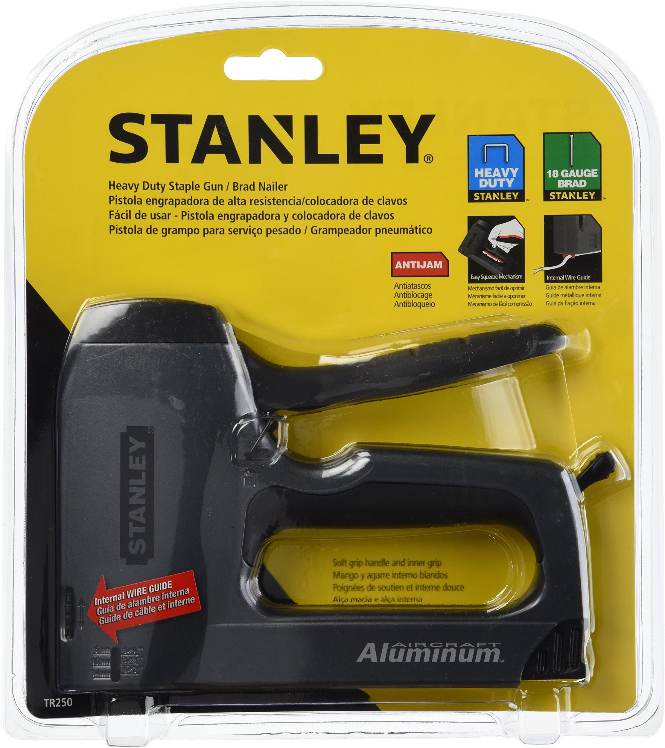 STANLEYSharpShooter Plus Nail Gun, Heavy Duty, Gray/Black (TR250)