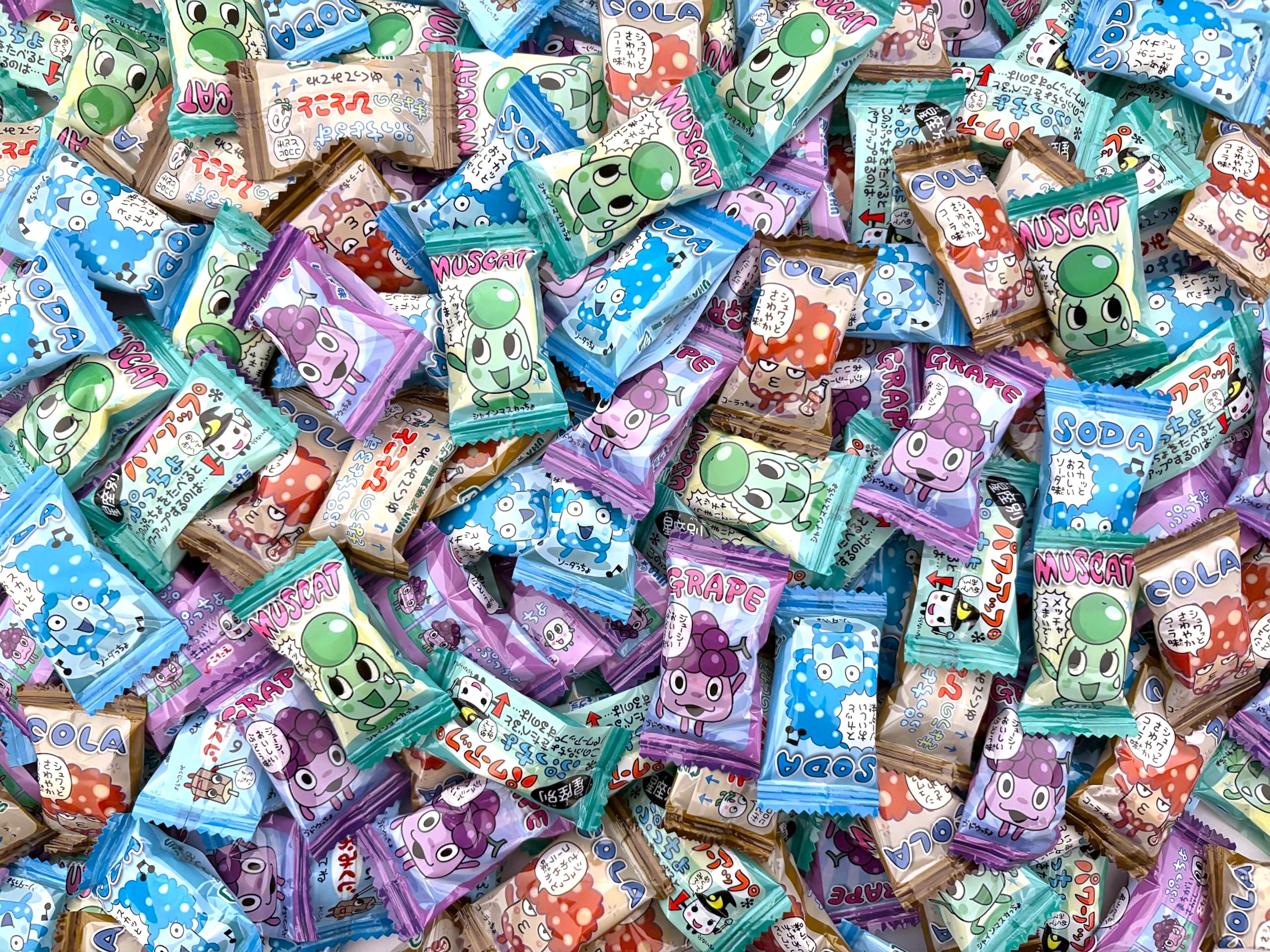 Amazon.co.jp: UHA味覚糖 ぷっちょ 業務用 4種アソート 204袋入 1kg