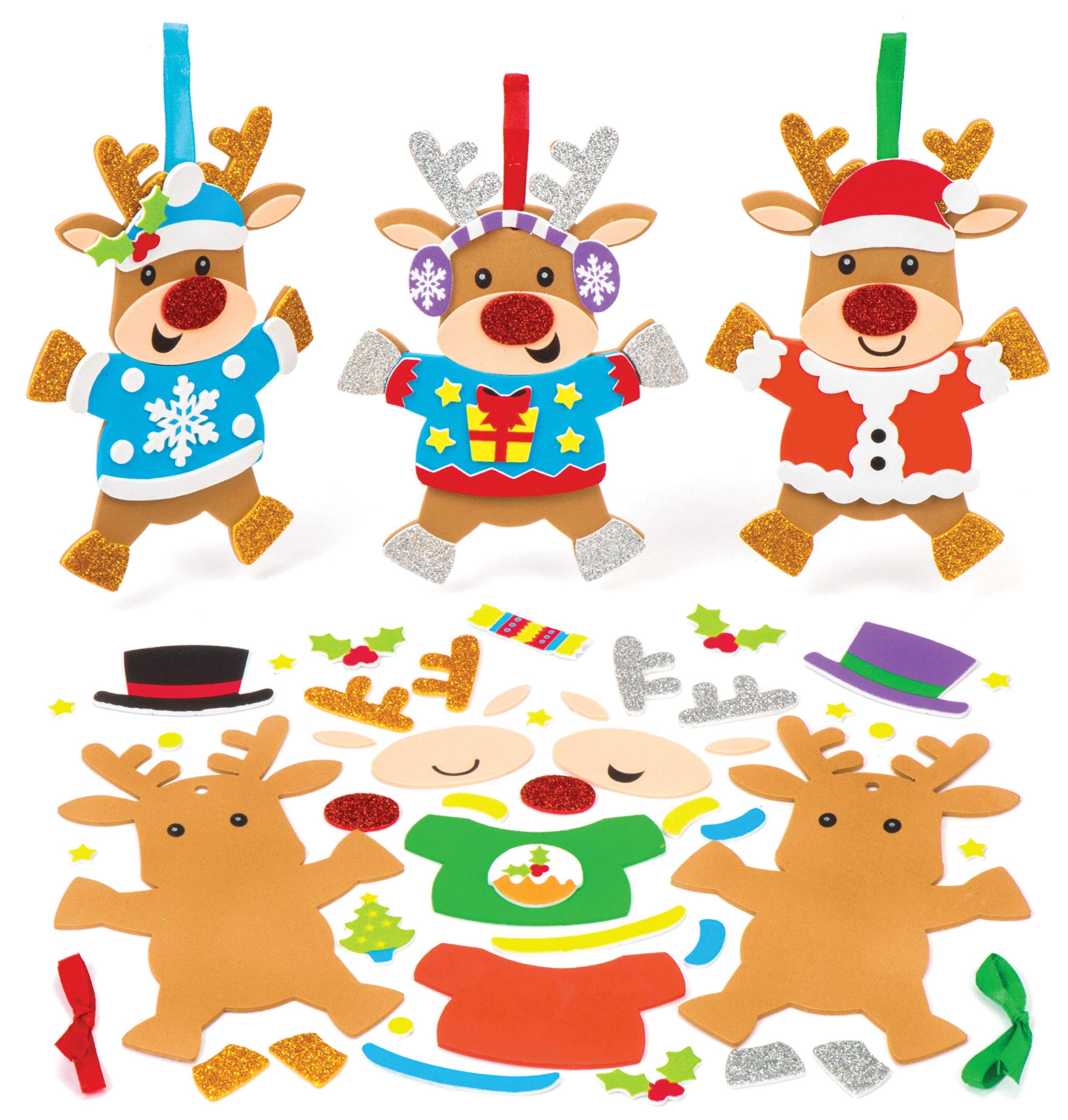 Lavoretti Di Natale Renna.Baker Ross Kit Decorativi Natalizi Renne Perfetti Per Creazioni Fai Da Te E Lavoretti Artistici Per Bambini Confezione Da 6 Amazon It Giochi E Giocattoli