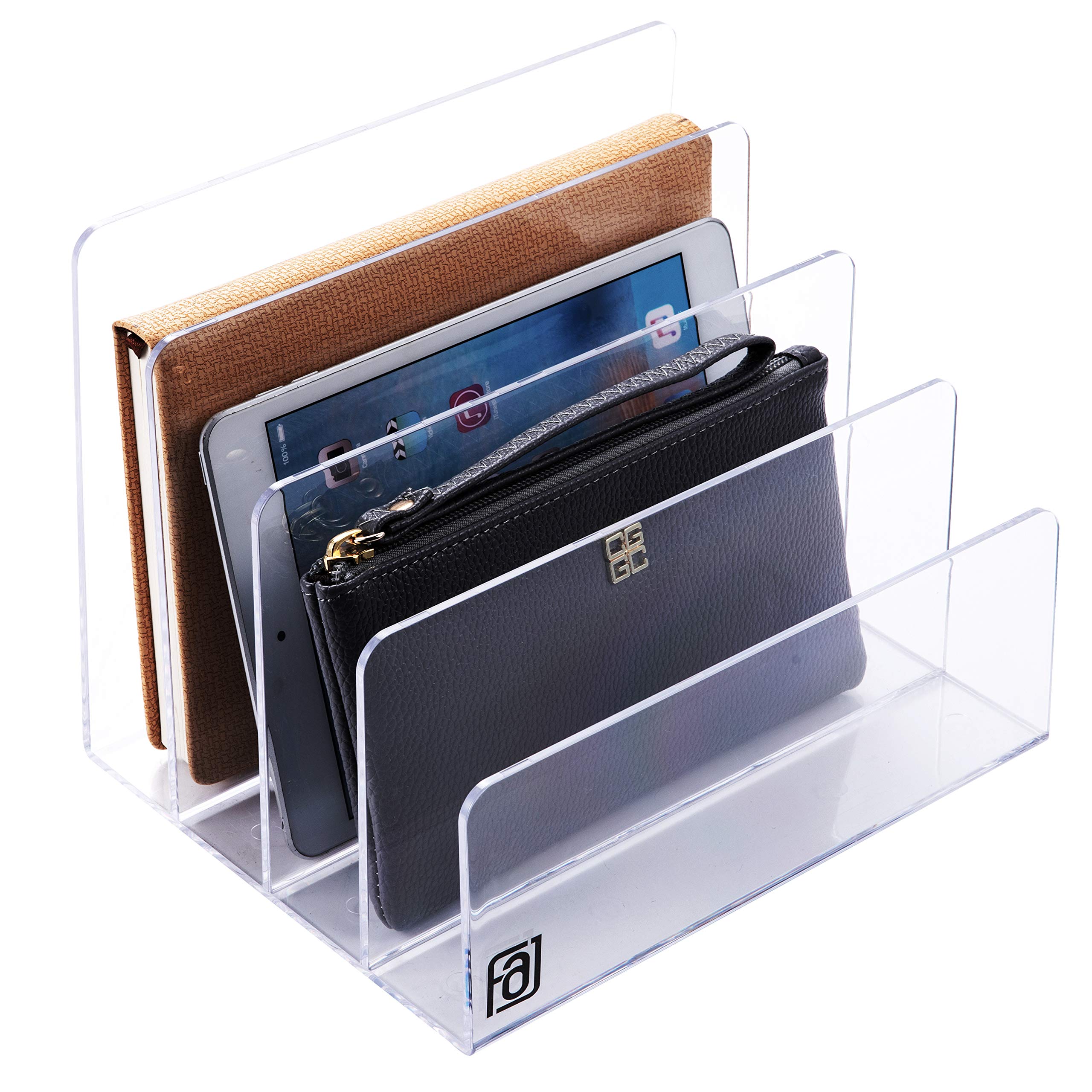 Buy Acrylic File Organizer, Clear Folder Sorter, Desk, Office, Letter