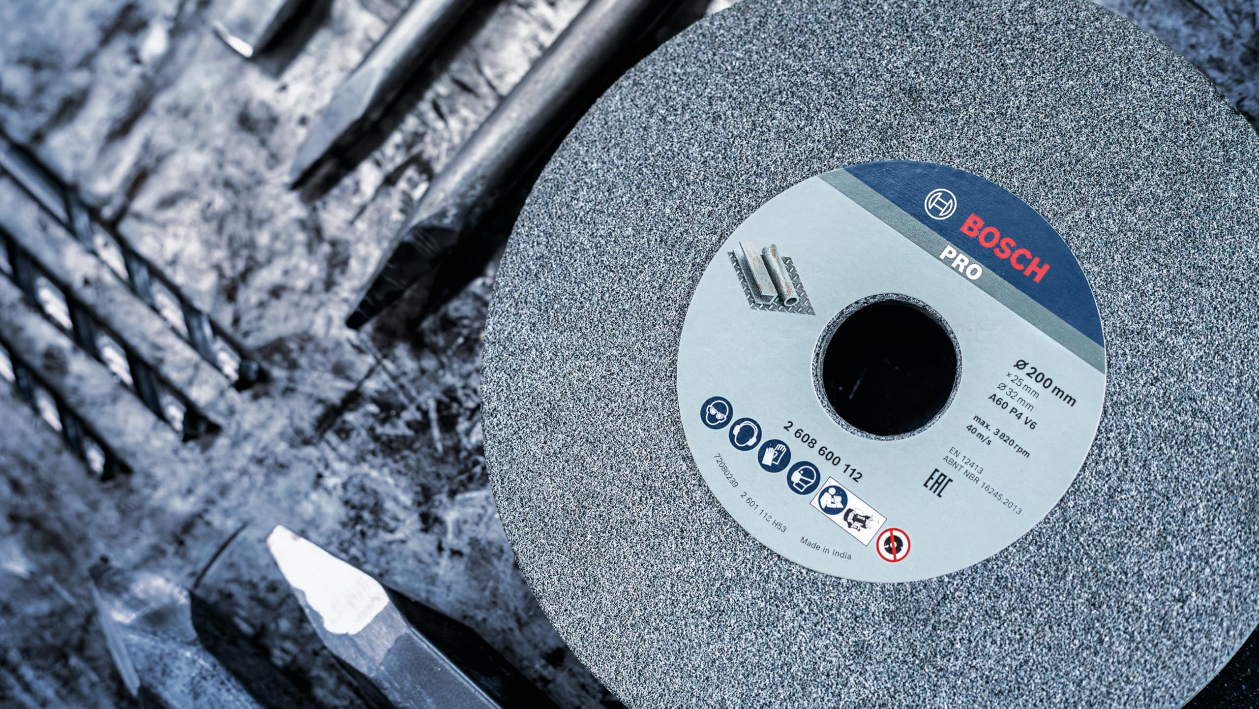 Bosch Meule assiette PRO Longlife 32 mm pour touret à meuler d'établi Acier Fonte