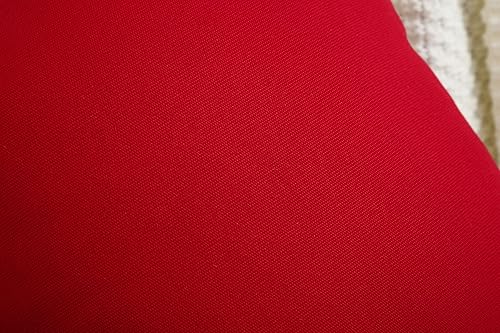 Miniatura 3 de TangDepot - Funda de almohada hecha a mano 100% lona de algodón, Algodón, Rojo (Christmas Red)