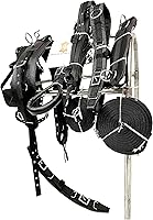 Vista 2 de Arnés de conducción de nailon para carrito de caballo, tachuela en forma de corazón y piedras brillantes en la banda de la orilla