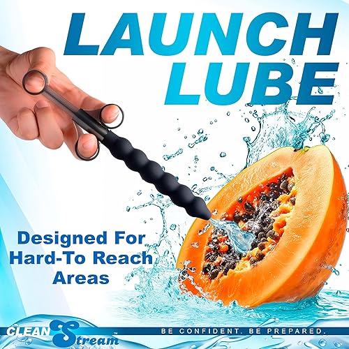 Miniatura 6 de Cleanstream Lanzador de lubricante con cuentas de silicona, uso con una mano, tubo liso para una fácil inserción, jeringa, apto para juguetes, tapa