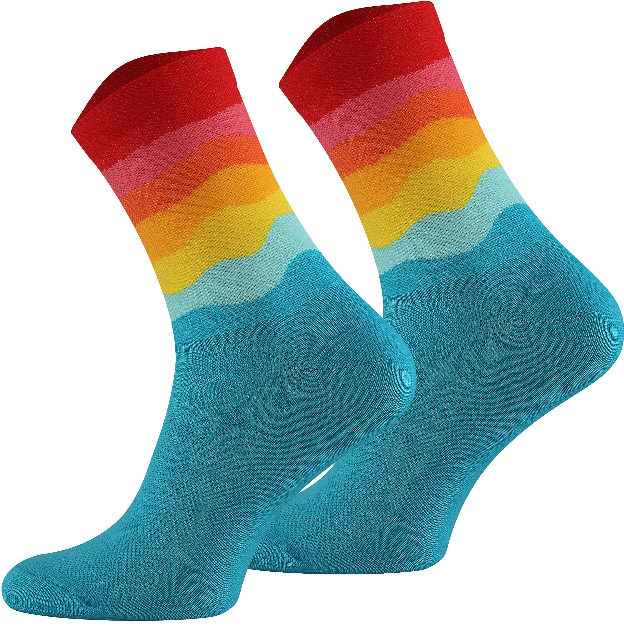 TODO Cycling Socks Men and Women. Breathable Bike Socks. Proffesional Cycling Socks (Hawaiian, 43-46)