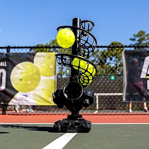Miniatura 7 de Franklin Sports Lanzador Automático de Pickleball - Máquina de Lanzamiento ProShot para Práctica + Entrenamiento - Lanzador Portátil + Servidor de