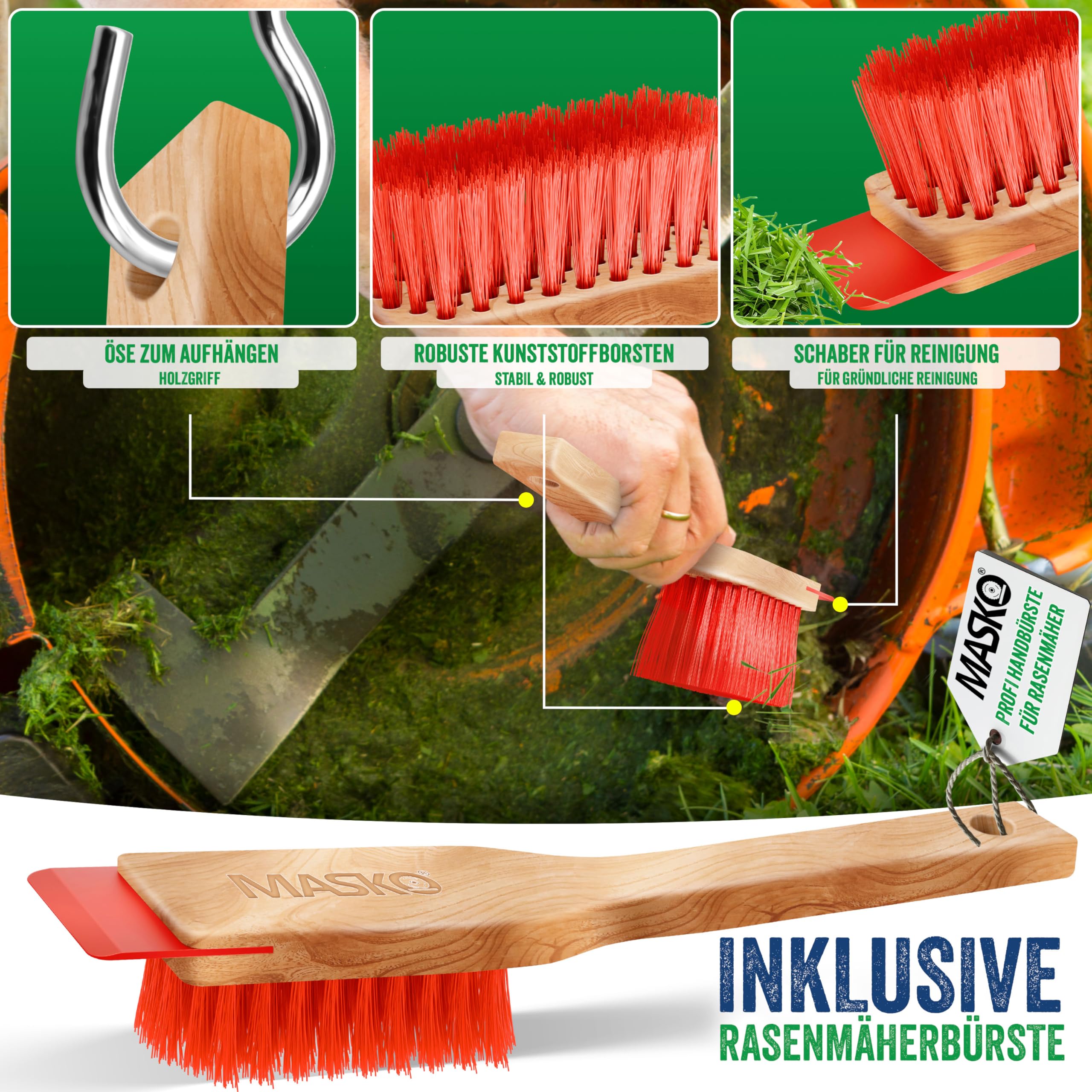 MASKO® Motorhacke elektrisch | Gartenfräse 1500 Watt 45cm Breite 20cm Tiefe | Bodenhacke Ackerfräse Kultivator | Elektro Hacke | klappbarer Handgriff Metallgehäuse | Transporträder & Zubehör | schwarz