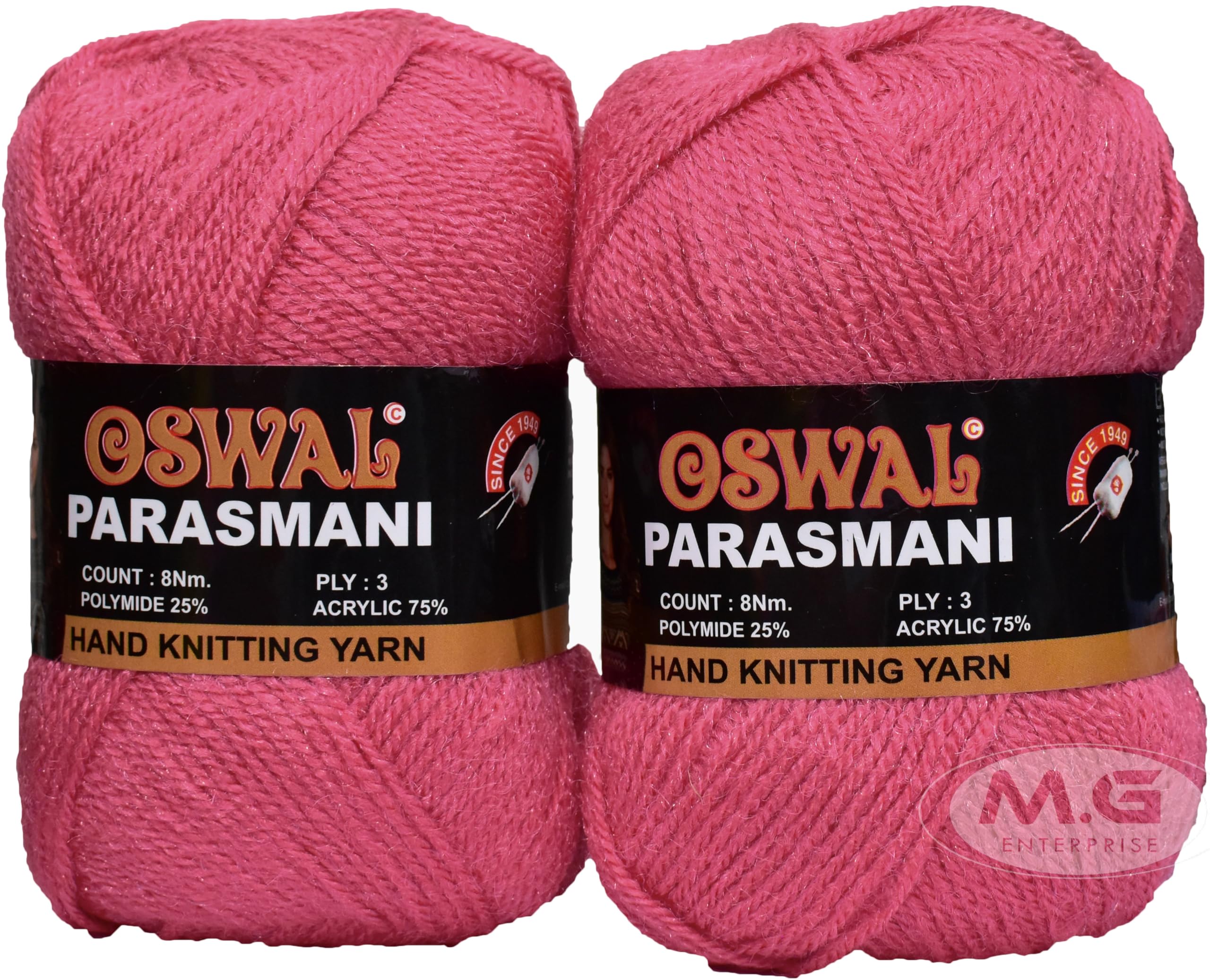 M.G ENTERPRISEM.G ENTERPRISE 3 Ply Knitting Yarn Wool, Gajri 100 GMS Best Used with Knitting Needles, Crochet Needles Wool Yarn for Knitting.-TN Art-EGA