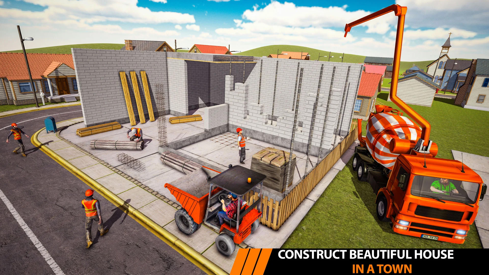 City Excavator Construction Simulator House Building Game App on