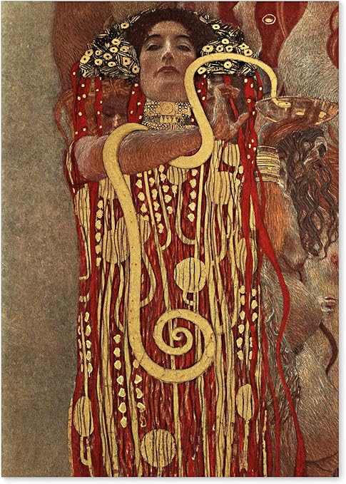 Amazon Co Jp ポスター クリムト ヒュギエイア サイズ 日本製 インテリア 壁紙用 絵画 アート 壁紙ポスター ホーム キッチン