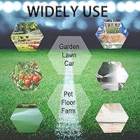 Vista 6 de Manguera de jardín de PVC de 1/2 pulgada, manguera de agua flexible con accesorios macho y hembra, sin fugas, resistente, para uso doméstico, al