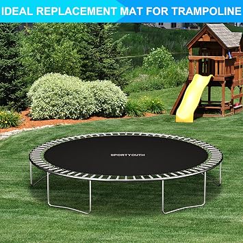 SPORTYOUTH Trampoline Replacement Mat Fits 12ft/14ft/15ft Round Trampoline