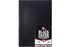WA Portman Black Paper Notebook: Unleash Your Creativity with White Ink