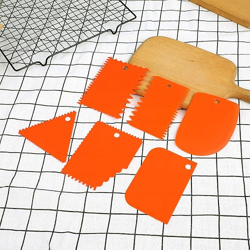 Miniatura 4 de cobee 6 piezas de raspador de arcilla de plástico, herramienta raspadora de cerámica, mango tallado de arcilla suave, cuchillo industrial de