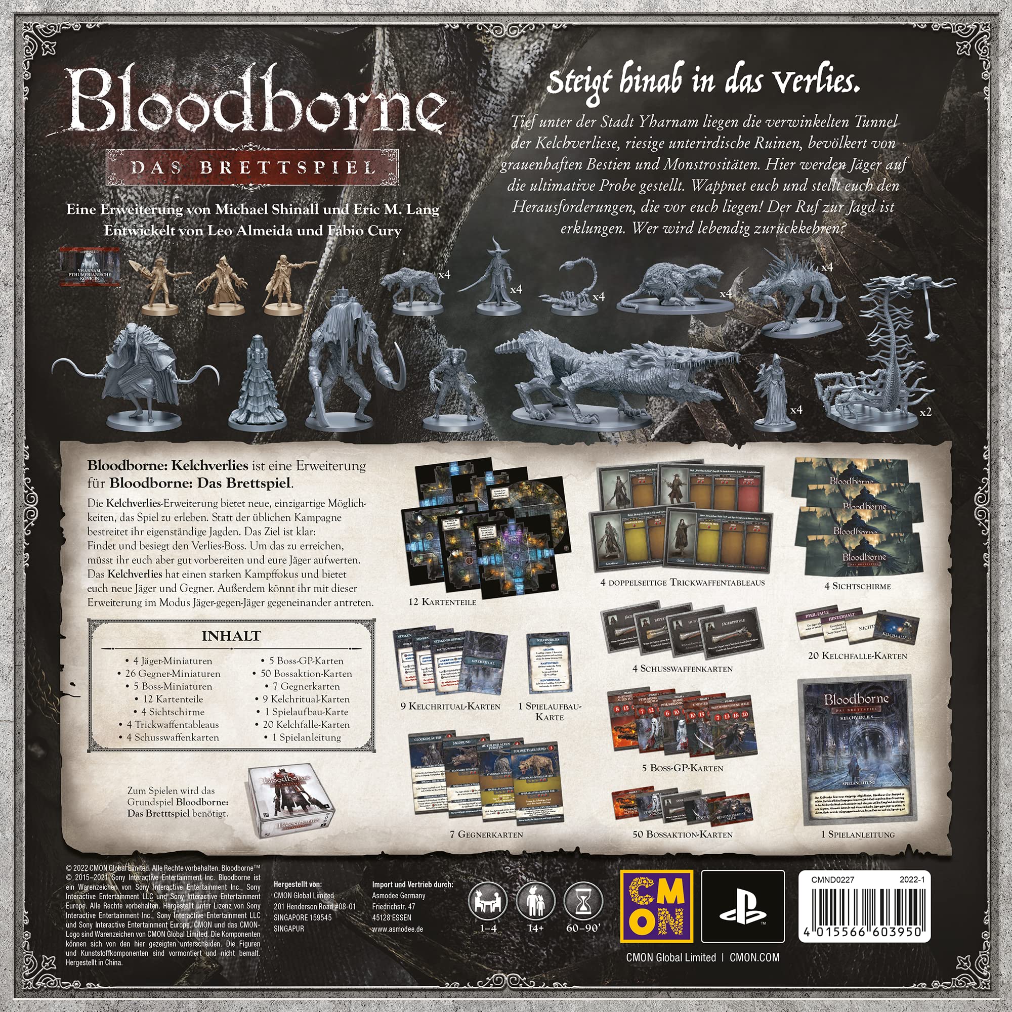 CMON, Bloodborne: Das Brettspiel – Kelchverlies, Expertenspiel, Deutsch