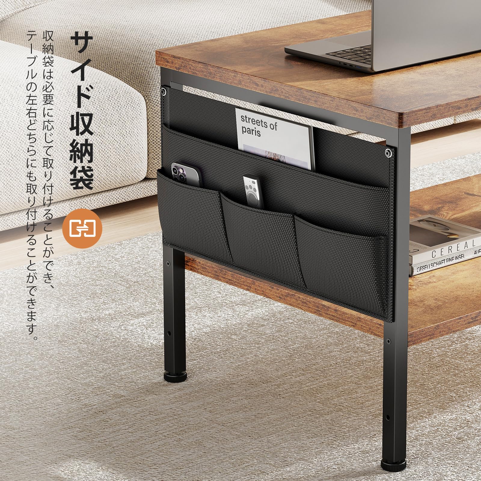 Amazon.co.jp: YeTom センターテーブル ローテーブル 一人暮らし ロー 