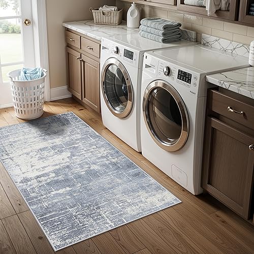 Miniatura 346 de Alfombra lavable para pasillo y de cocina, alfombra de entrada, vintage, suave para el suelo, alfombra antideslizante para interiores, para baño