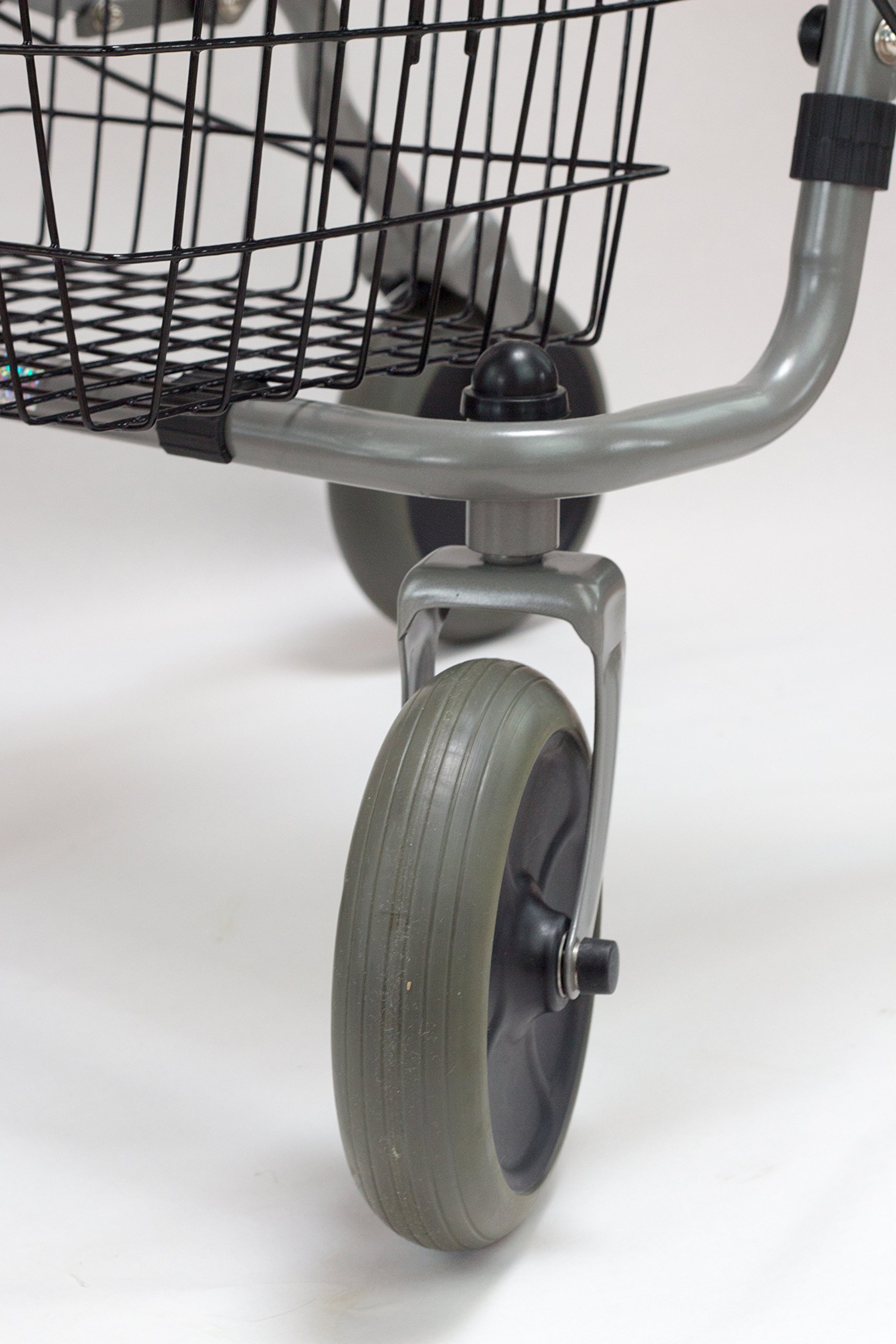 Standard-Rollator Migo 2G mit Rückengurt 25% leichter als vergleichbare Standard-Rollatoren, grau, silber,