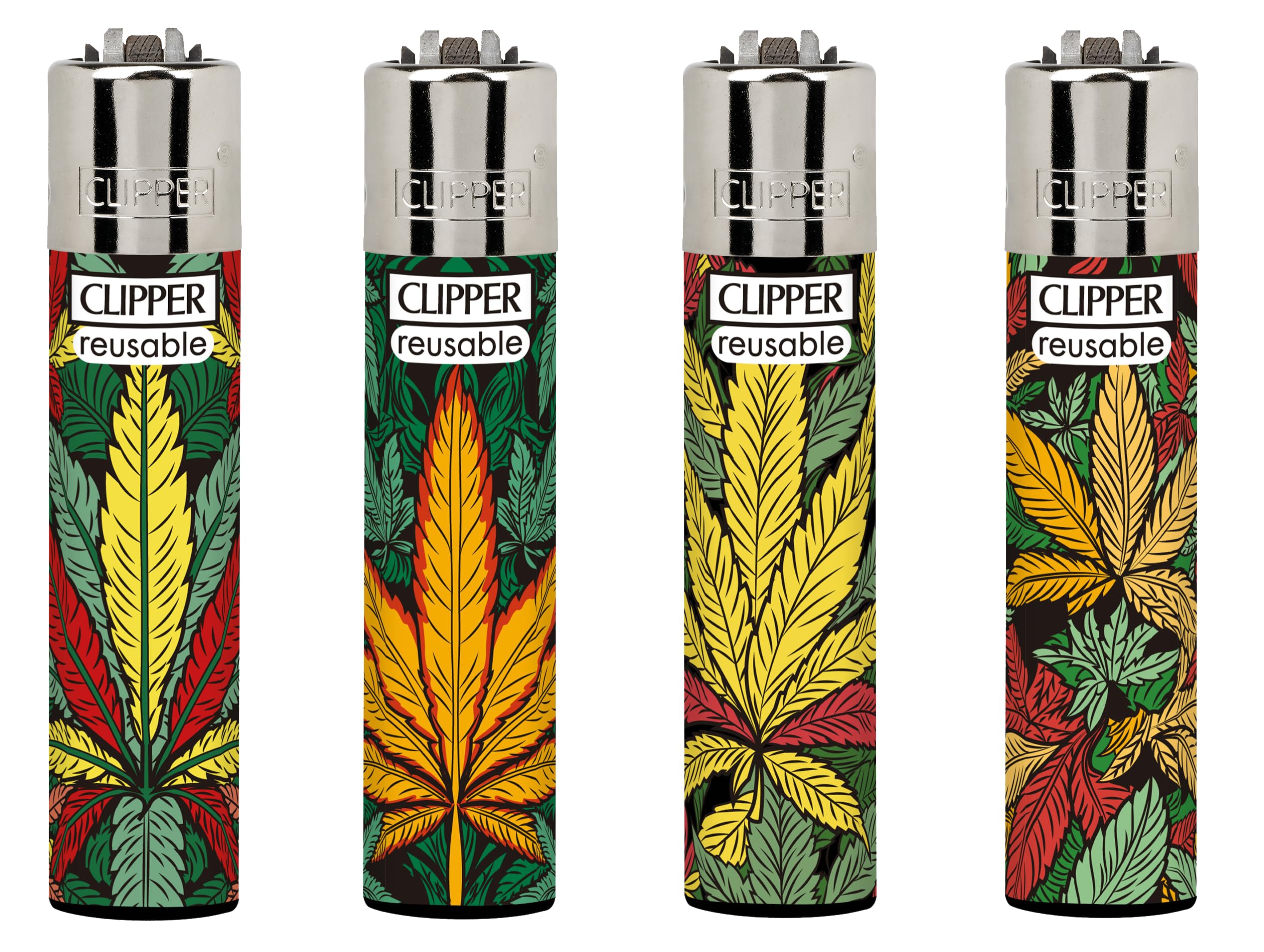 Ksp partners ltd e-commerce 4 x CLIPPER REFILLABLE LIGHTERS WEED PLANTS