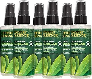Desert Essence Relief Spray - 4 Fl Ounce - Pack of 6 - Eco-Harvest Tea Tree Oil & Other Essential Oils - Natural First Aid...