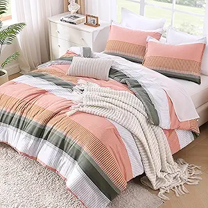 Litanika Queen Comforter Set Vanilla - 3 Pieces Lightweight Fluffy Bedding Comforter Sets, All Season Down Alternative Comforter (1 Comforter, 2 Pillowcases)