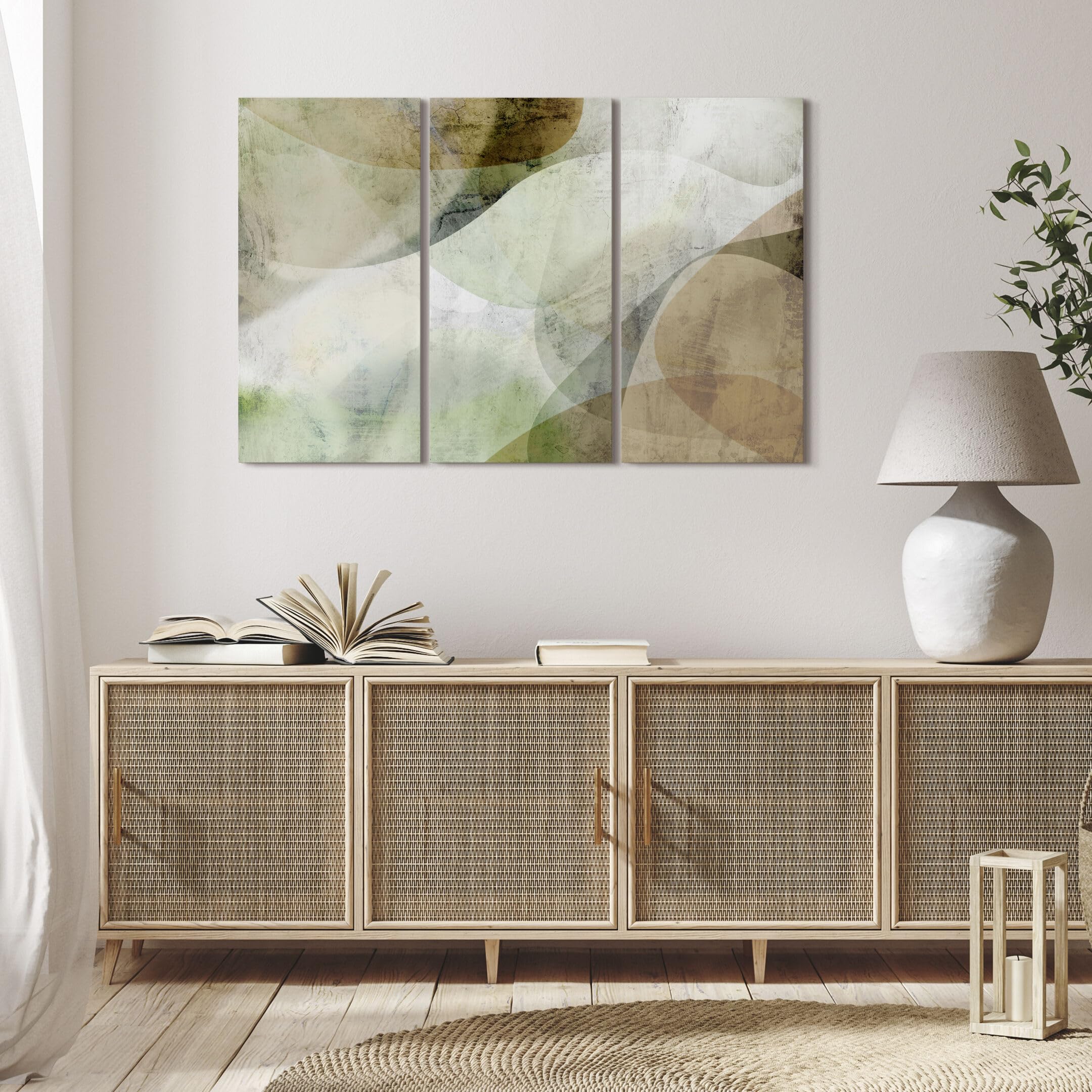 LUMASOUL Quadri Moderni Soggiorno - Quadri Camera da Letto - Poster da parete con cornice in legno e telaio - Stampe da Parete Motivi Fantasia - 120x80 cm
