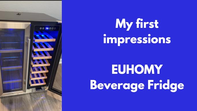 Amazon.com: EUHOMY Wine and Beverage Refrigerator, 24 Inch