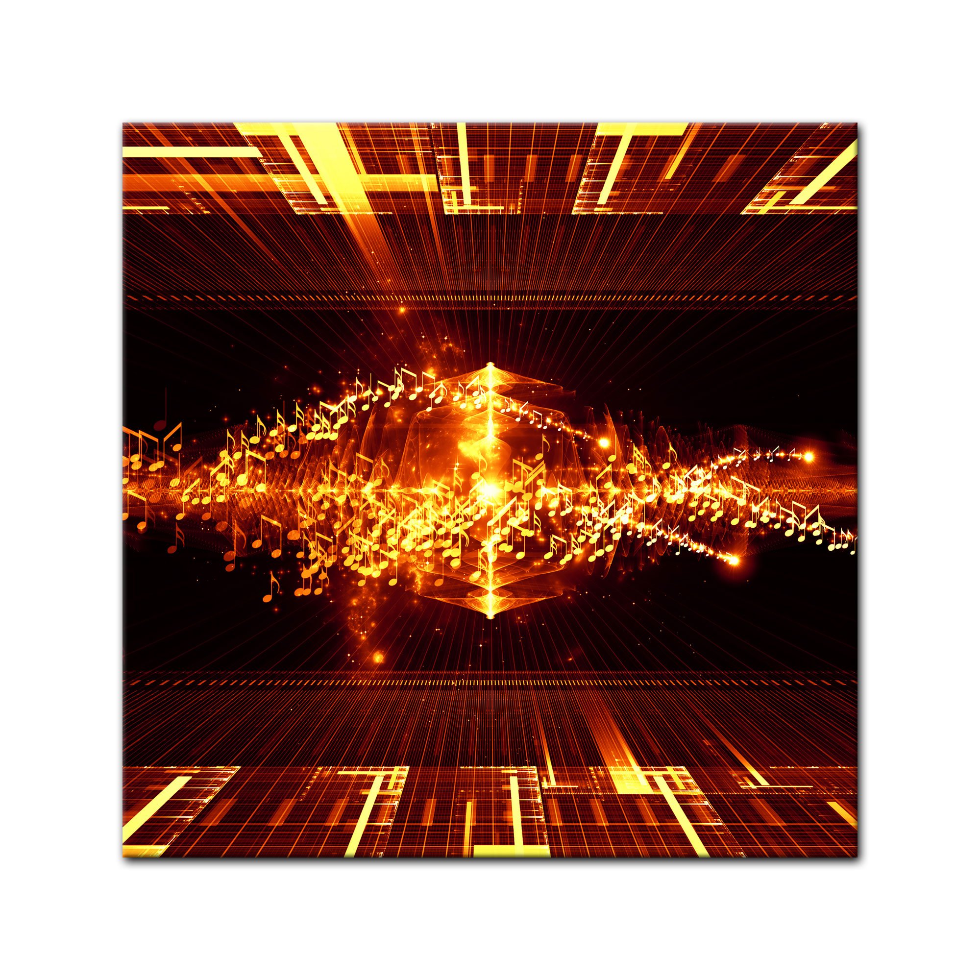 Bilderdepot24 Bild auf Leinwand | Abstrakte Kunst 51 in 60x60 cm als Wandbild | Wand-deko Dekoration Wohnung modern Bilder | 200740-60x60