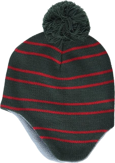 Amazon Essentials Unisex Kid's Ear Flap Beanie with Pom