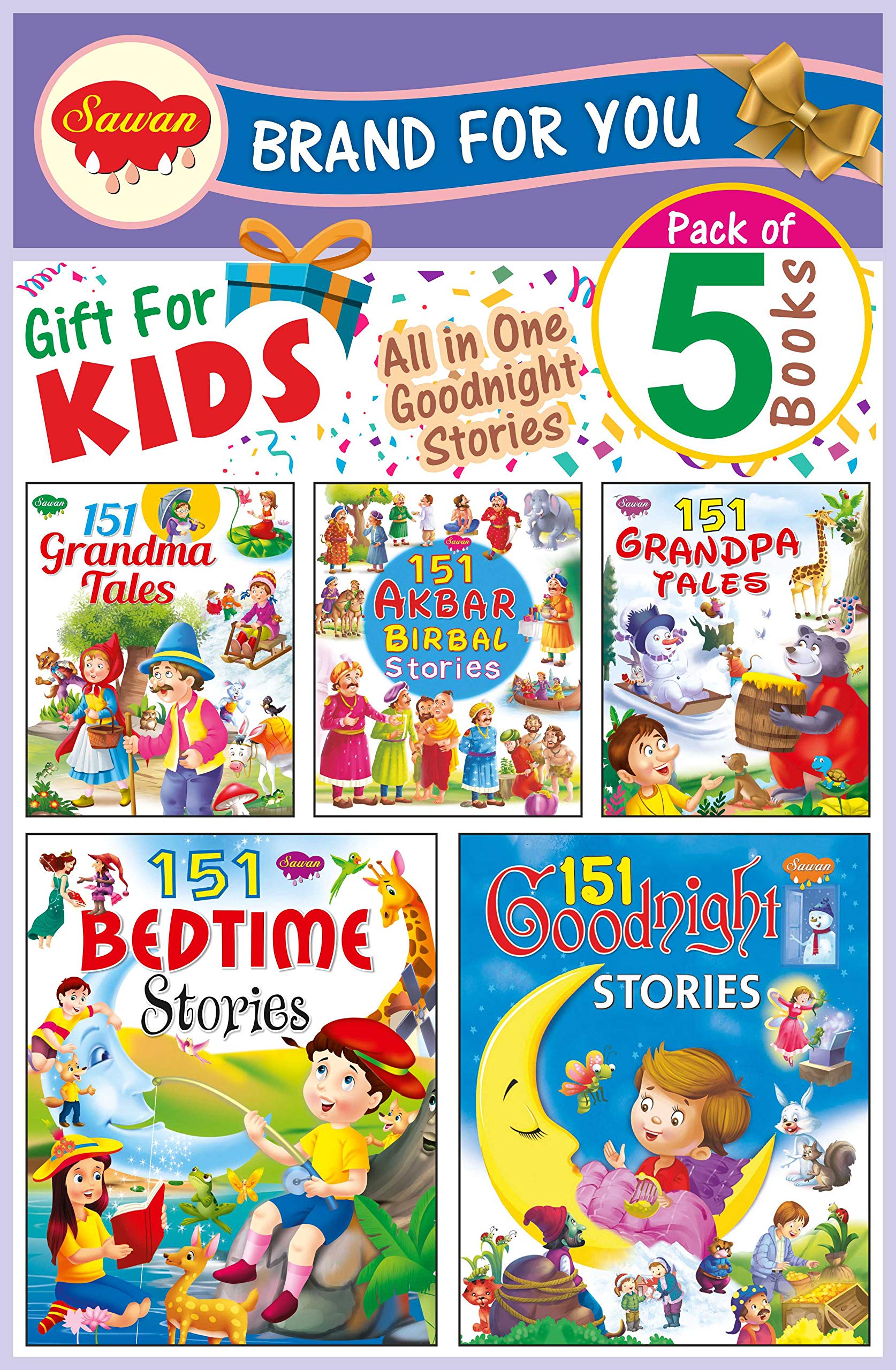 All In One Goodnight Stories For Your Little ones | Pack of 5 Books