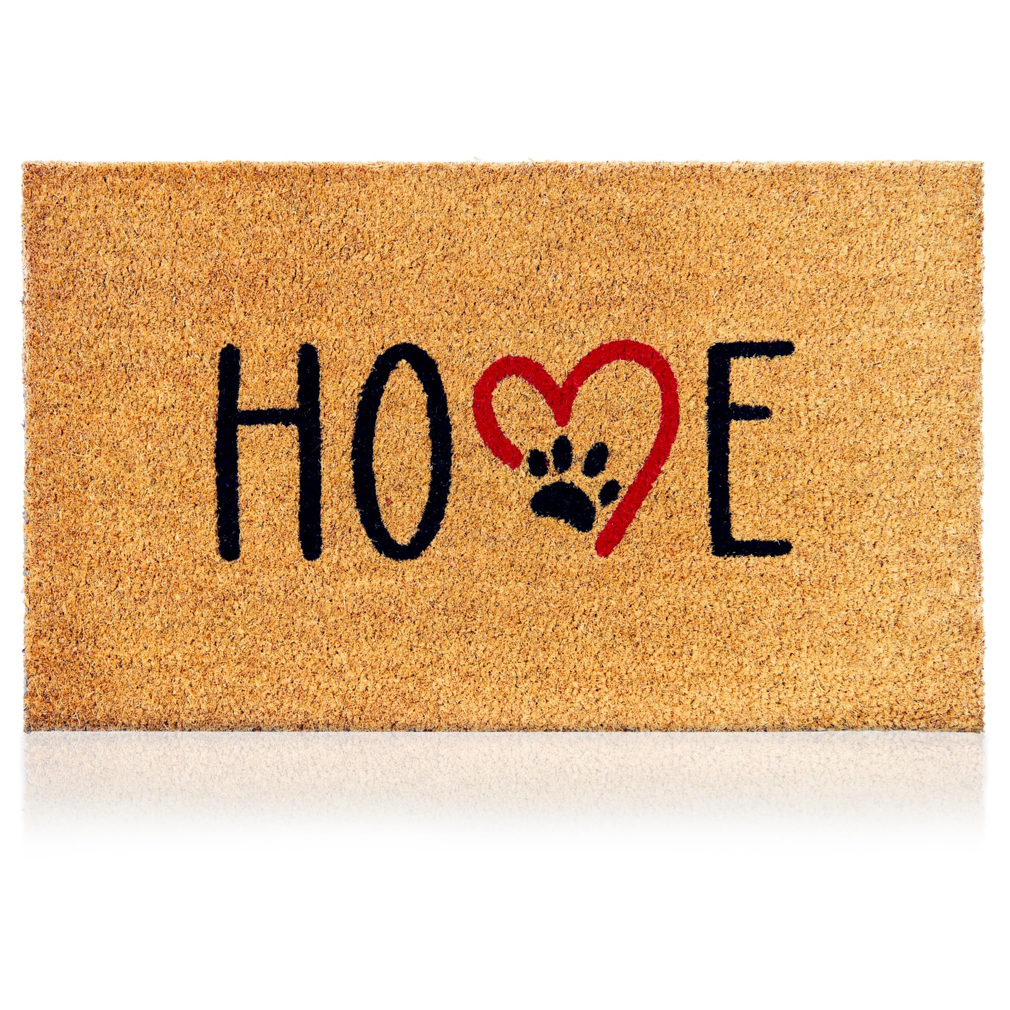 Felpudo Huellas Perro de Fibra Coco - 70x40cm - Felpudos Antideslizantes - Felpudos...